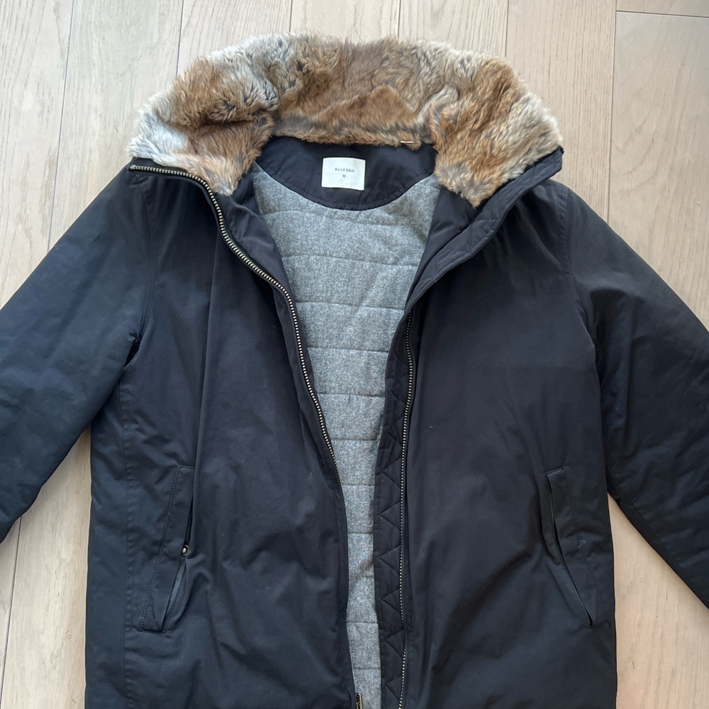 Billy Reid Fur Lined Jacket. High Quality Materials. 9/10